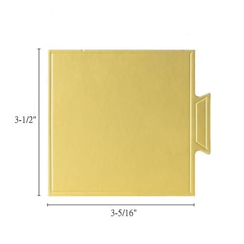 200Pcs Mini Cake Boards,Square Cake Bases,Dessert Displays Tray