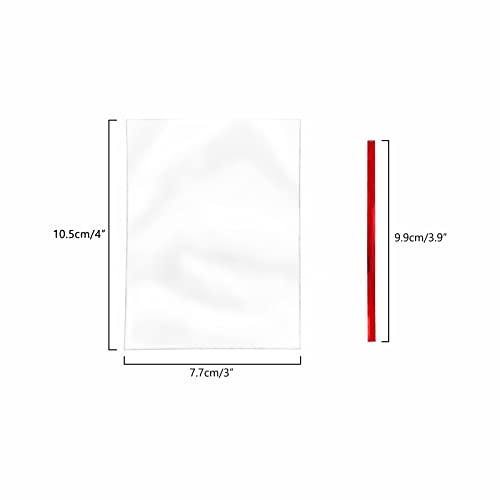 XLSFPY 100PCS Clear Cellophane Treat Bags with 100PCS Twist Ties, 3x4 OPP Rice Crispy Bags for Gift Goodie Favor Candy Cake Pop Birthday Party Cookies Christmas New Year Wedding Party (3'' x 4'') - size: 3x4 inch