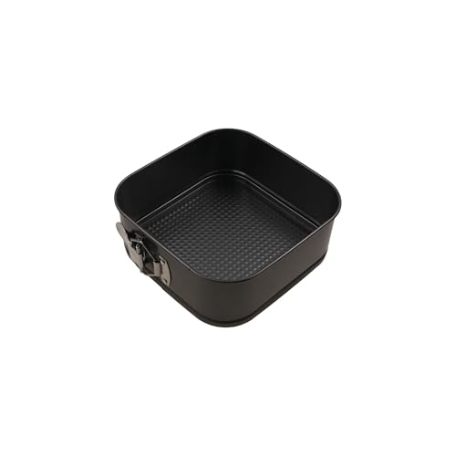 Springform Cake Pan Square Leakproof Nonstick Cheesecake Pans with Buckle Removable Bottom Carbon Steel Baking Tray