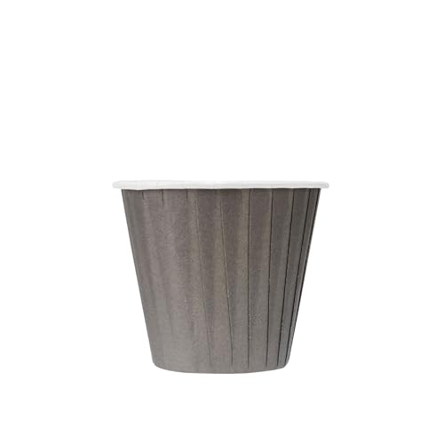 Restaurantware 4 oz Round Gray Paper Tall Baking Cup, 200 Pack - color: Gray, size: Tall