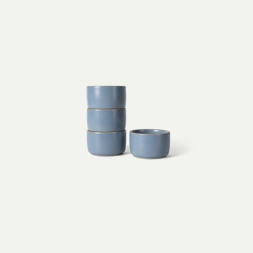 Mora Micro Ramekins Set of 4, 6oz Ceramic Pottery Baking Dishes - Microwave, Oven and Dishwasher Safe - Sky - color: Sky, size: Micro