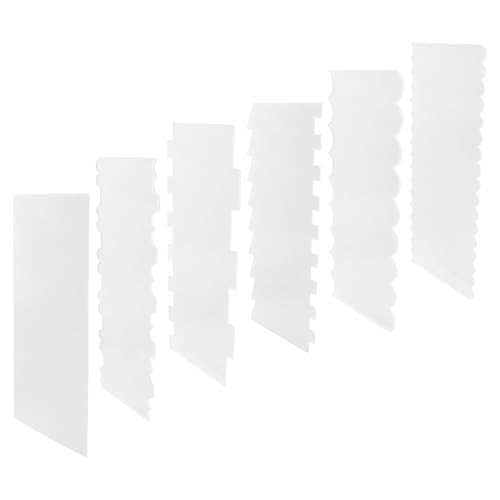 6 Pcs Cake Scraper Set, for Baking, Decorating - size: 6 Pcs