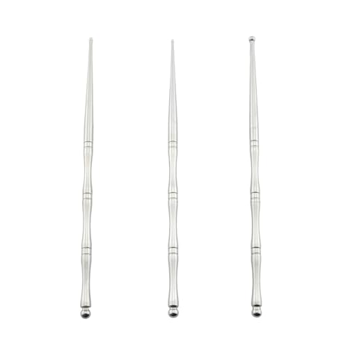 TAODAN 3PCS Sugar Stir Needle with Ball Set DIY Cake Baking Stainless Steel Decorating Tool Clay Sculpting and Modeling Stick