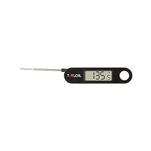Taylor Digital Folding Stem Food Thermometer Black - color: Black