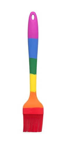 Cooking With Pride Silicone Tools, Non-Stick and Heat-Safe, Includes Pastry Brush and Tongs - size: Pastry Brush and Tongs