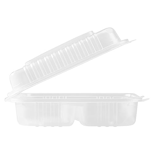Karat FP-HC99PP-3CU 9"X 9" PP Hinged Containers 3 Compartment - (Case of 200)