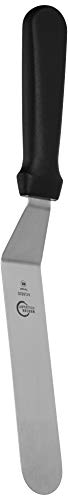 Mercer Culinary Offset Spatula, 8 Inch, Stainless Steel, 8" x 1 3/8" (20.3 x 3.5 cm), Black - size: 8 in, style: Offset