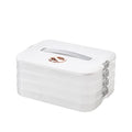 4-Layer Food Storage Containers with Lids Dumpling Storage Box
