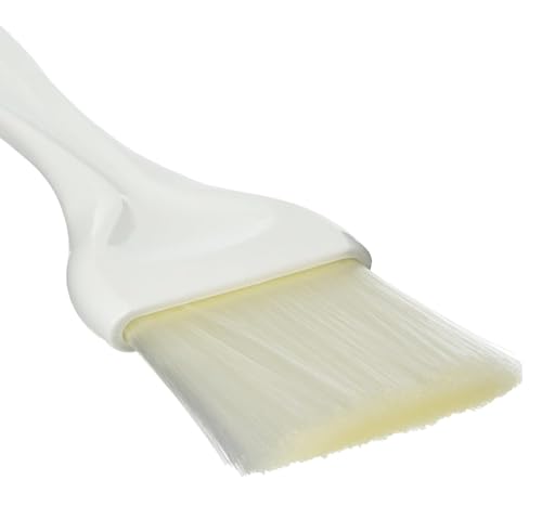 Soro Essentials- 3" Flat Nylon Pastry Basting Brush with Plastic Handle- Basting Baking Brush for Butter Oil Glazes BBQ Sauce Marinades & Grilling - size: 3 Inch
