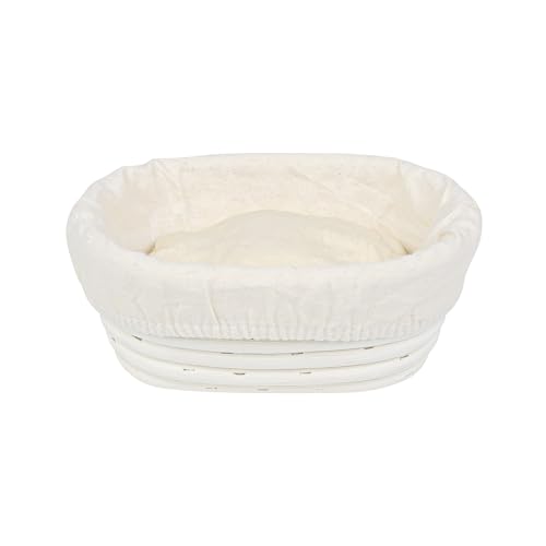 Restaurantware Oval Rattan Banneton Proofing Basket, 2 Cotton Liners, 10 Ct - size: Oval, 6 3/4"-10 Count