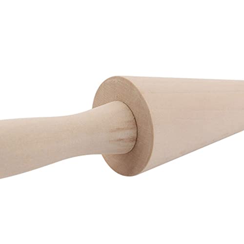 Waffle Cone Roller, Wooden Krumkake Roller, 9.1in Waffle Ice Cream Cone Roller with Ergonomic Handle for Baking Enthusiasts to Make Cones, Waffles and Other Desserts