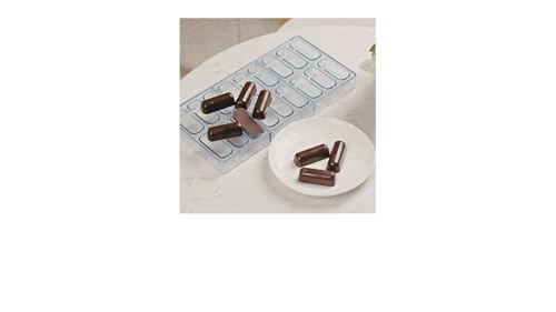 18-Well Oval Pill Mold, Polycarbonate Chocolate Molds, Pill Mold for Supplements, Suppository, PC Plastic Chocolate Mold for DIY