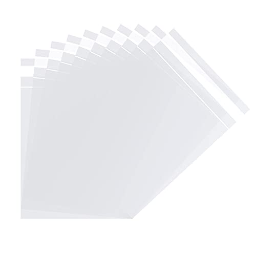 KoberrLi 5½ x 7¼ inchs Self Sealing Resealable Cello Cellophane Bags 100 Pcs Clear Cookie Bags Self Adhesive for Candy Cookies Cards - size: 5.5x7.2 Inch (Pack of 100)