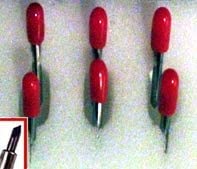 6-Pack 45 degree standard angle sign making vinyl sign plotter knife blade replacement cemented Carbide Set compatible with Roland Refine US Cutter Bridge MH