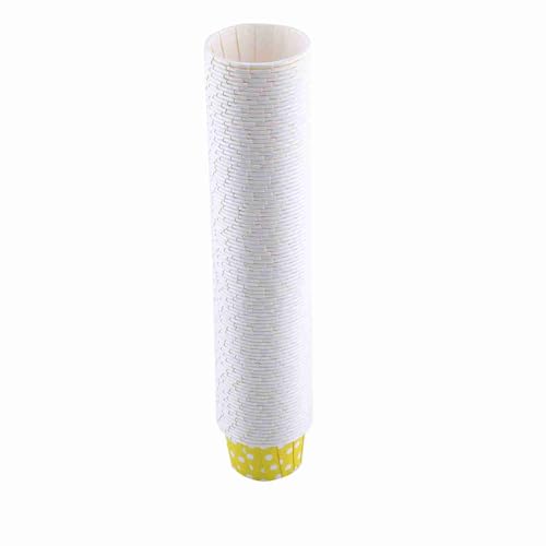 100Pcs Polka Dot Baking Cups, Mini Muffin Cupcake Liners (Yellow) - color: Yellow