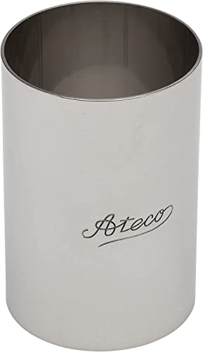 Ateco Round Stainless Steel Form, 2 by 3-Inches High - size: Round, 3" High x 2" Diameter