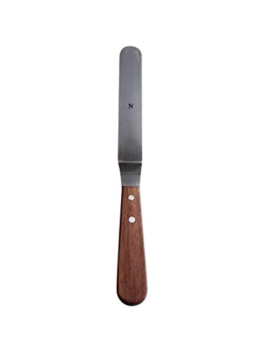 Professional Cake Decorating Tools - Stainless Steel 6.5" Offset Cake Spatula - Icing Spatulas with Wood Handle (6.5 inch) - size: 6.5 inch (Single)