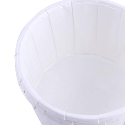 100Pcs Paper Baking Cups, Polka Dot Cupcake Liners, Mini Muffin Wrappers for Party and Wedding, 1.97x1.5x1.18 in(White) - color: White