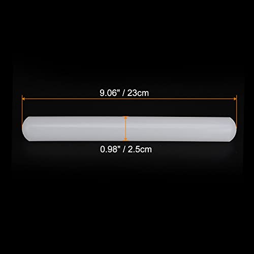 HARFINGTON Fondant Rolling Pin 9 Inch x 0.98 Inch PP Plastic Non-Stick Fondant Roller Dough Roller Kitchen Decorating Tools for Fondant Cookie Pastry Pizza Clay Dough - size: 9 Inch x 0.98 Inch