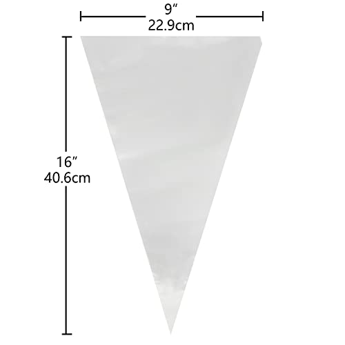 Piping Bag - Disposable Cake Decorating Bag, 16 inch, 56 Count - size: 16 inch