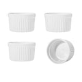 4 Pcs Ceramic Ramekins Oven Safe, Creme Brulee Ramekins（5 oz） - size: 5 OZ