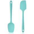 600ºF Heat Resistant Silicone Spatula Spoonula Set of 2, Aqua Sky - color: Aqua Sky, size: Large/Spoon Spatula - 2pcs