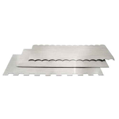 8.7 Inch Stainless Steel Cake Scraper, 3 Pieces - size: 3 Pieces