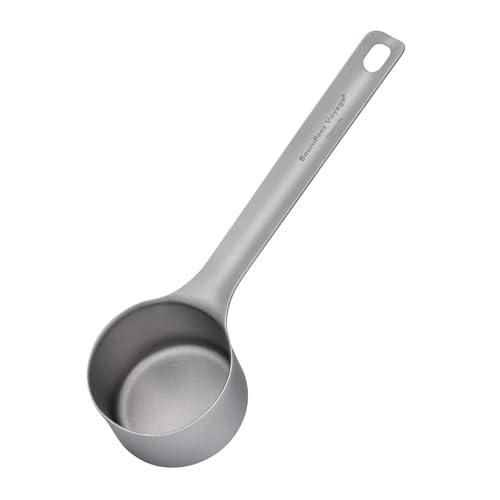 iBasingo Titanium Coffee Scoop 35ml Measuring Spoon,Ticolor Ti1128T - color: Sandblasted