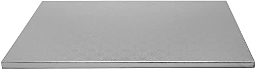 O'Creme Cake Drum Board Half Sheet Silver Rectangular 5-Pack - color: Silver, size: Full