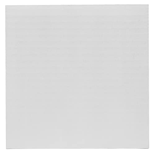 O'Creme White-Top Square Corrugated Cake Board Disposable Cake Plate Platter 16 Inch x 16 Inch, Pack of 10 - size: 16" x 16"