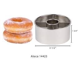 Harold Import Company Ateco 3-1/2-Inch Stainless Steel Doughnut Cutter