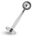 DFD 2-Inch-1 Coffee Scoops, 304 Stainless Steel Tablespoon Measure Spoon with Pressed Bottom for Coffee Bean Press Coffee Grinding Pressing（Silver15 ml）