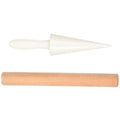 PRETYZOOM Egg Roll Mold Cone Mold with Wood Stick Multi Color