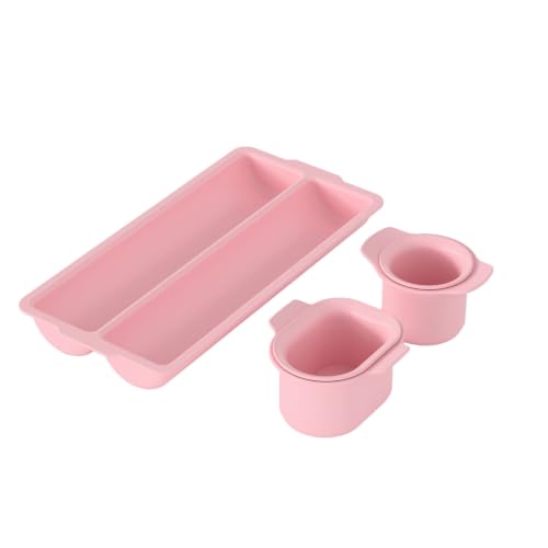 Cake Pop Mold Set with Tray, Round Cake Pop Cutter and Pusher, Large Capacity Two-Row ABS Tray, DIY Cake Pops Baking Kit for Kids, Chocolate, Candy & Party Dessert Making, Pink - color: Pink