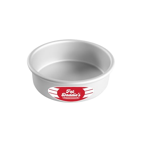 Fat Daddio's Anodized Aluminum Round Cake Pans, 2 Piece Set, 6 x 2 Inch - size: 6 x 2 Inch, Set of 2, style: Sets
