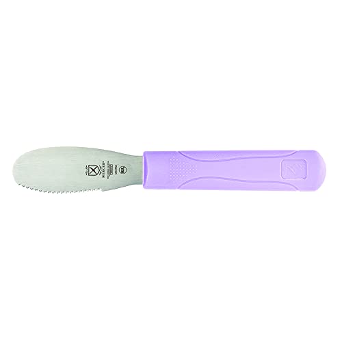 Mercer Culinary Millennia Wavy Edge Spreader, 3.5 Inch Blade, Purple Handle - color: Purple, size: 3.5-Inch Wavy Edge Spreader