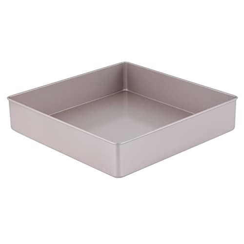 CHEFMADE 11-Inch Square Cake Pan, Non-Stick Deep Dish Bakeware for Oven Baking (Champagne Gold) - size: 11" Square