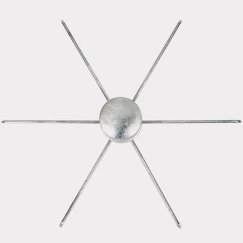 Soro Essentials- 6-Cut Aluminum Pie and Cake Marker- Guideline and Portion Divider Cake Cutter Silver Pie Slice Cutter Baking Tools Kitchen Accessories Cook Supplies for Cheesecake Pizza - size: 6-Cut