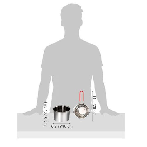 Stainless Steel Double Boiler Melting Pot, Double Boilers for Stove Top - size: 600 ml + 1600 ml