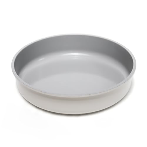 9.5 Inch Round Cake Pan,Cast Aluminum Bakeware Ceramic Nonstick for Cake Baking,Oven and Dishwasher Safe(Beige) - color: Beige, size: 9.5 Inch - 1 Piece