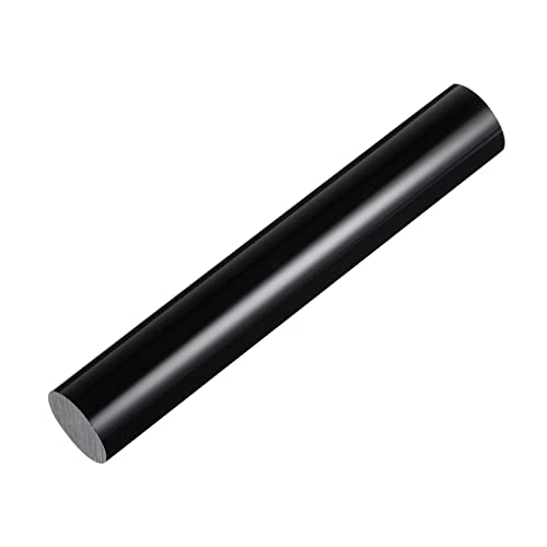 HARFINGTON Acrylic Clay Roller 6 Inch x 1 Inch Solid Non-Stick Plastic Round Tube Roller Polymer Clay Rod Fondant Rolling Pin for Shaping, Sculpting, Modeling DIY Crafts, Black - color: Black, size: 6 Inch x 1 Inch