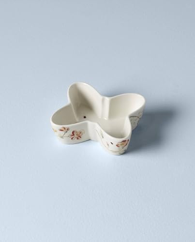 Lenox 885606 Butterfly Meadow Butterfly-Shaped Bowl, White - style: Bowl, Butterfly-Shaped
