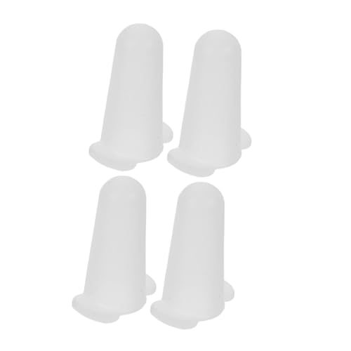 Silicone Piping Tip Protectors 4 Pack White for Icing - size: 4.80X2.80X2.80CM