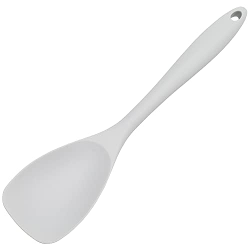 Chef Craft Premium Silicone Spoon Spatula, 11.5 inch, Gray - color: Gray