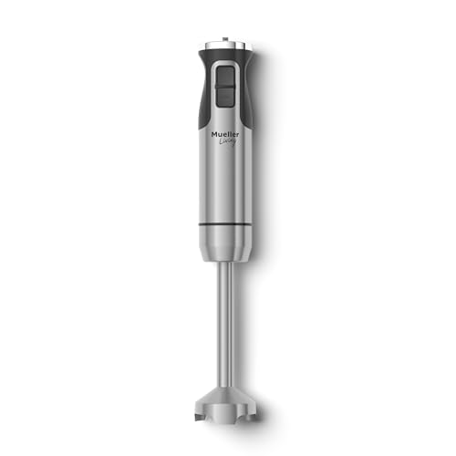 Mueller Immersion Blender Handheld - 8 Speed Stainless Steel Electric Hand Blender, Emulsion Blender Stick Kitchen Gadget with Turbo Mode - size: Single Stick