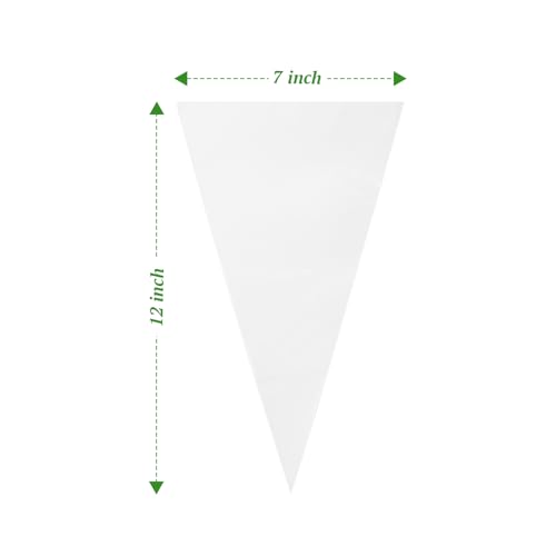 Disposable Piping Bags, 12 Inch Cake Decorating Bags, Anti-Burst Pastry Bags for Cakes and Cookies, Pack of 100 - size: 12 inch