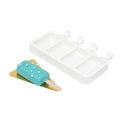 Restaurantware White Silicone Popsicle Mold, 4 Cavities, Cylinder, 1 Ct - size: 1 Count, style: Cylinder