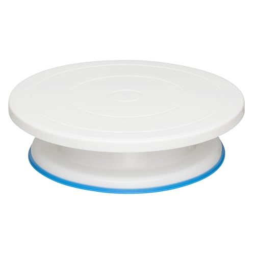 Ateco 608 11" Revolving Plastic Cake Turntable / Stand with Non-Slip Base - size: 11 in