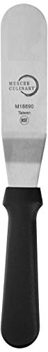 Mercer Culinary Offset Spatula, 6 Inch, Stainless Steel,Black - size: 6 in, style: Offset