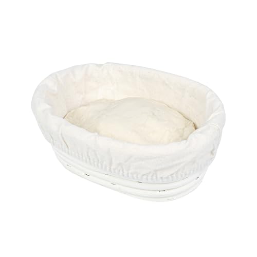 Restaurantware Oval Rattan Banneton Proofing Basket, 2 Cotton Liners, 10 Ct - size: Oval, 6 3/4"-10 Count